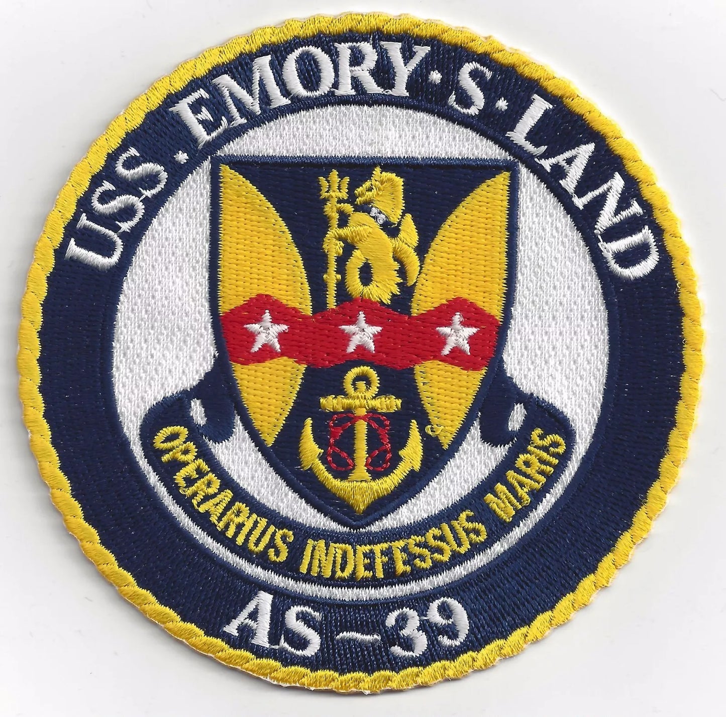 USS EMEORY S LAND AS 39 patch