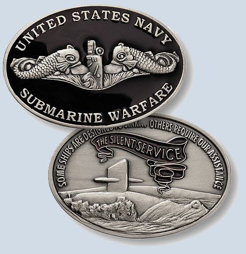 Enlisted Submarine Warfare Challenge Coin
