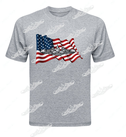 Flag and Dolphins Pick Silver or Gold below - Clothing