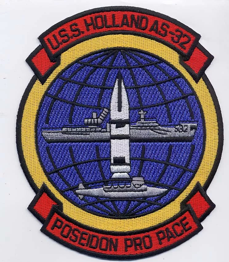 USS HOLLAND AS 32 Patch