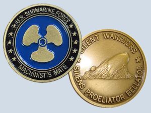 MM Rate Coin Machinist's Mate Insignia Challenge Coin