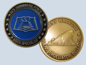 MS Rate Coin Mess Specialist Insignia Challenge Coin