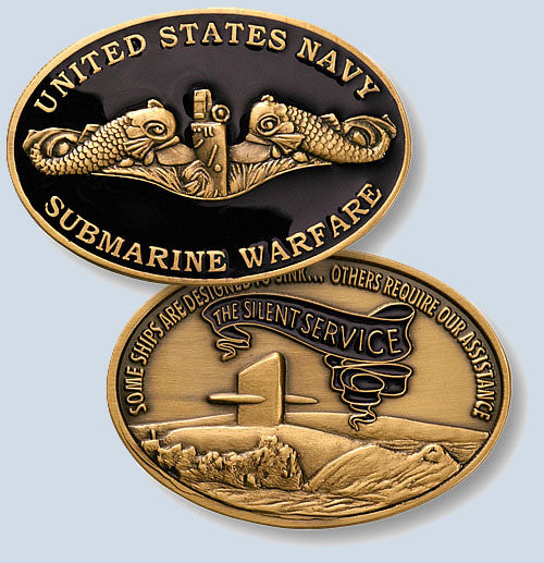 Officer Submarine Warfare Challenge Coin