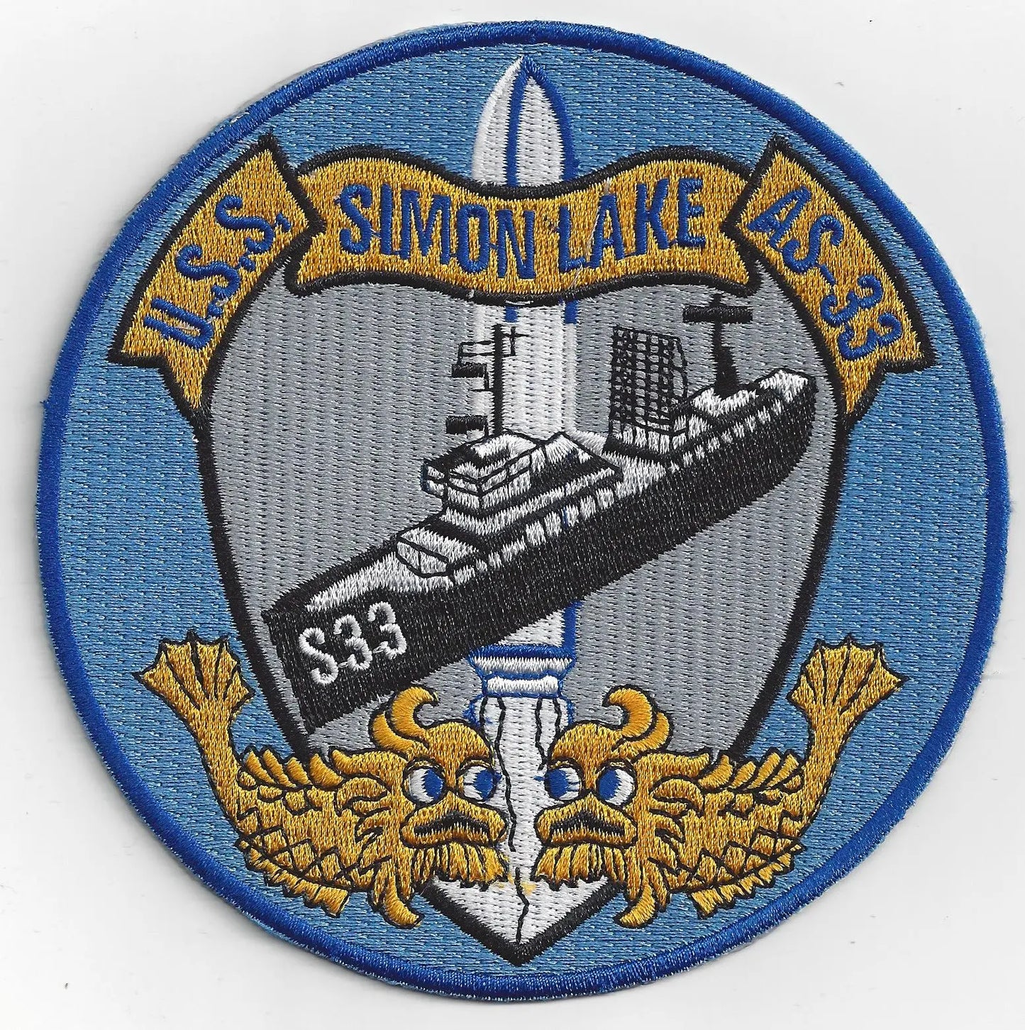 USS SIMON LAKE AS 33 Patch