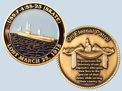 USS Skate SS 23 Challenge Coin