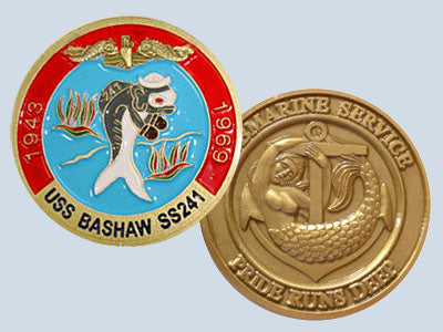 USS Bashaw SS 241 Challenge Coin