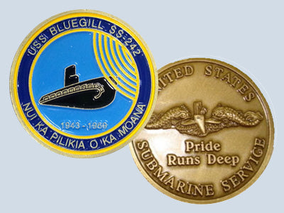 USS Bluegill SS 242 Challenge Coin — Design 41