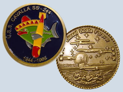 USS Cavalla SS 244 Challenge Coin