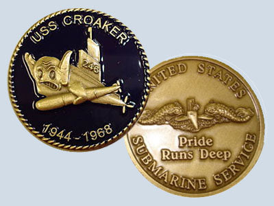 USS Croaker SS 246 Challenge Coin
