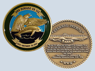 USS Dorado SS 248 Challenge Coin