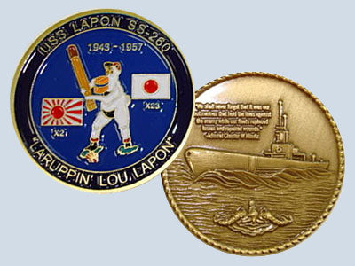 USS Lapon SS 260 Challenge Coin