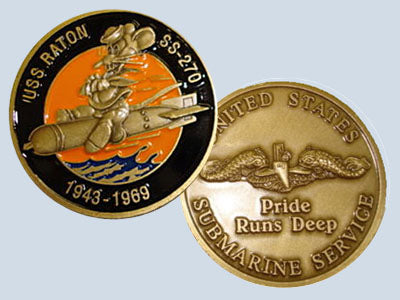 USS Raton SS 270 Challenge Coin