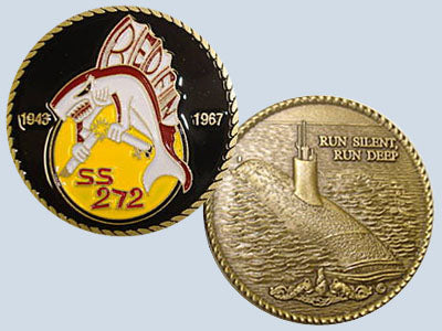 USS Redfin SS 272 Challenge Coin