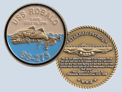 USS Robalo SS 273 Challenge Coin