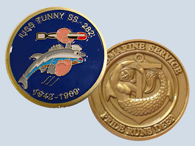 USS Tunny SS 282 Challenge Coin