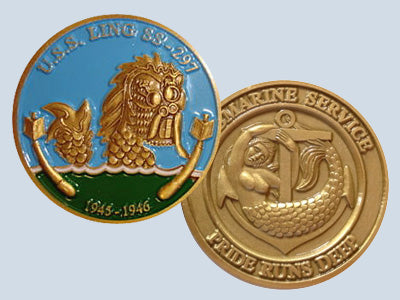 USS Ling SS 297 Challenge Coin