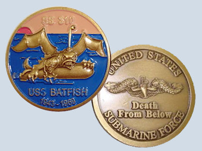 USS Batfish SS 310 Challenge Coin