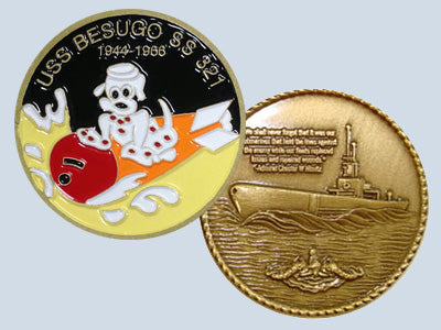 USS Besugo SS 321 Challenge Coin