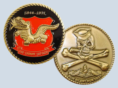 USS Caiman SS 323 Challenge Coin