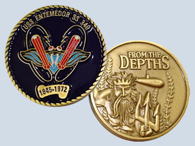 USS Entemedor SS 340 Challenge Coin