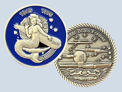 USS Clamagore SS 343 Challenge Coin — Design 51