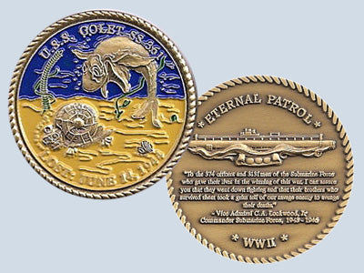 USS Golet SS 361 Challenge Coin