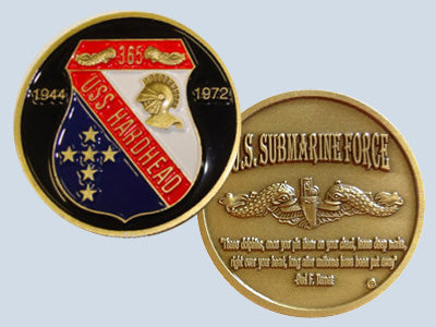 USS Hardhead SS 365 Challenge Coin — Design 41