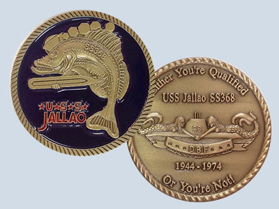 USS Jallao SS 368 Challenge Coin