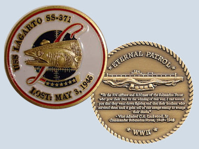 USS Lagarto SS 371 Challenge Coin