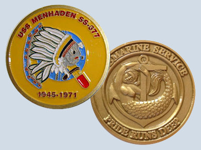 USS Menhaden SS 377 Challenge Coin