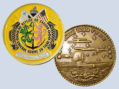 USS Picuda SS 382 Challenge Coin