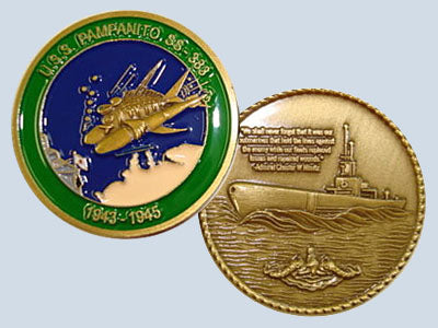 USS Pampanito SS 383 Challenge Coin