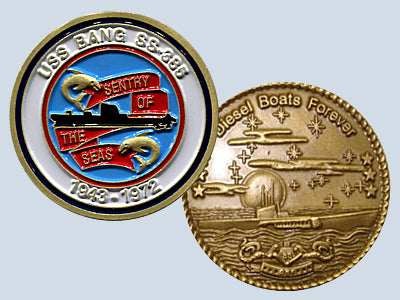 USS Bang SS 385 Challenge Coin — Design 41