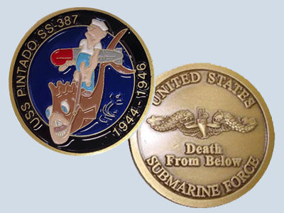 USS Pintado SS 387 Challenge Coin
