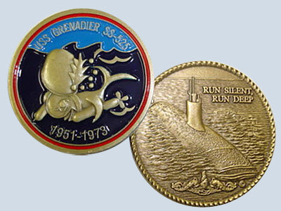 USS Grenadier SS 525 Challenge Coin