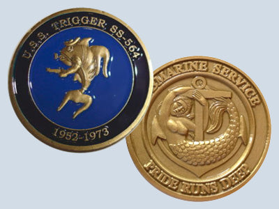 USS Trigger SS 564 Challenge Coin