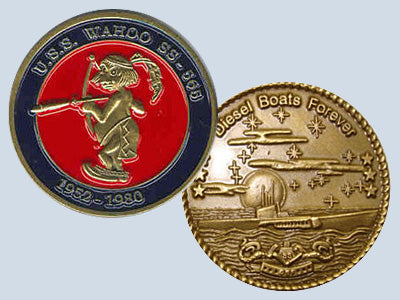 USS Wahoo SS 565 Challenge Coin