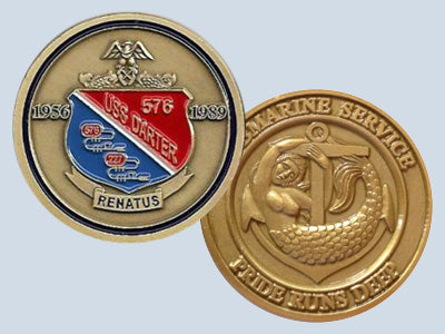 USS Darter SS 576 Challenge Coin