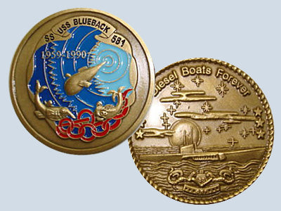 USS Blueback SS 581 Challenge Coin
