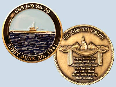 USS O-9 SS 70 Challenge Coin
