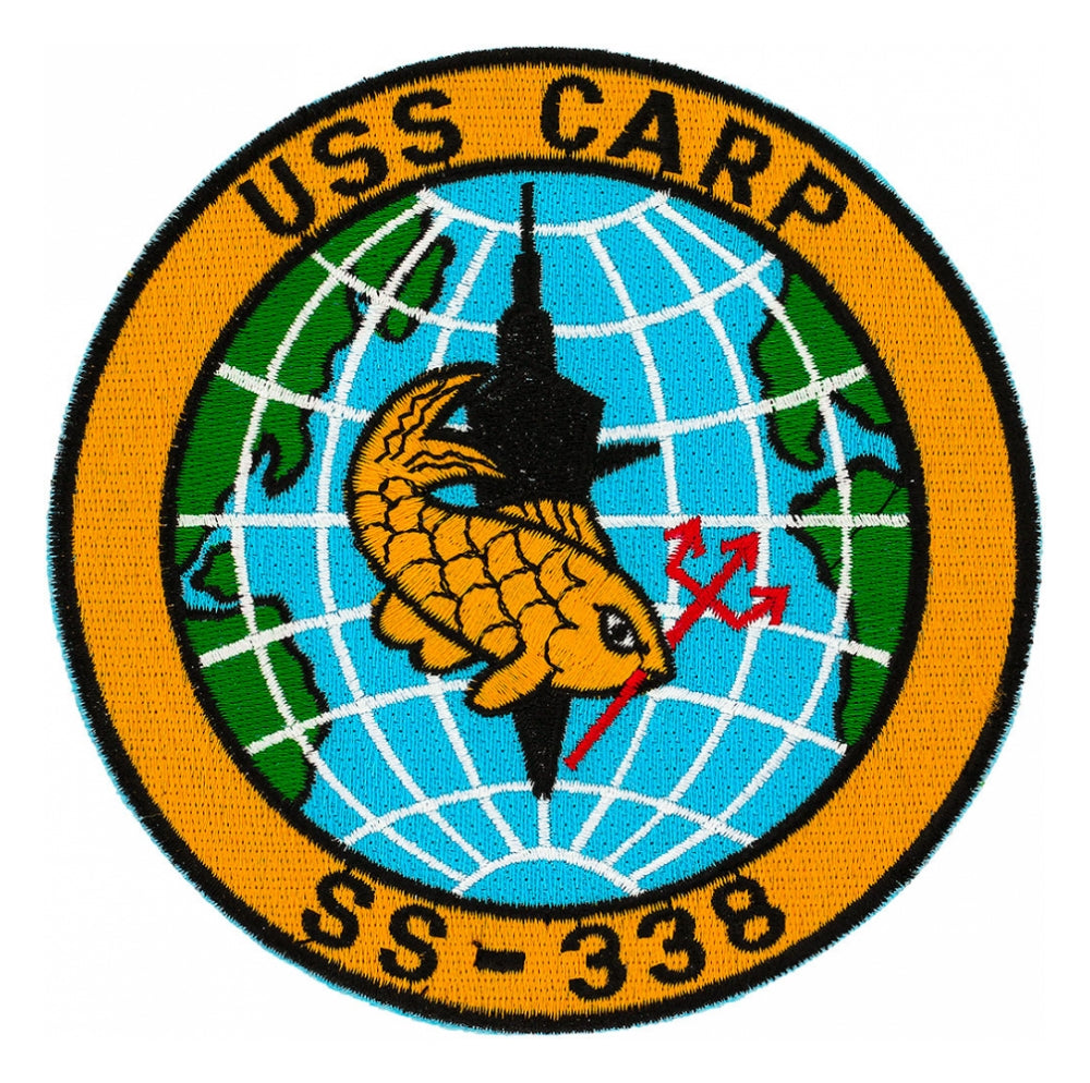 USS CARP SS 338 PATCH GOLBE – SUBVEST.com