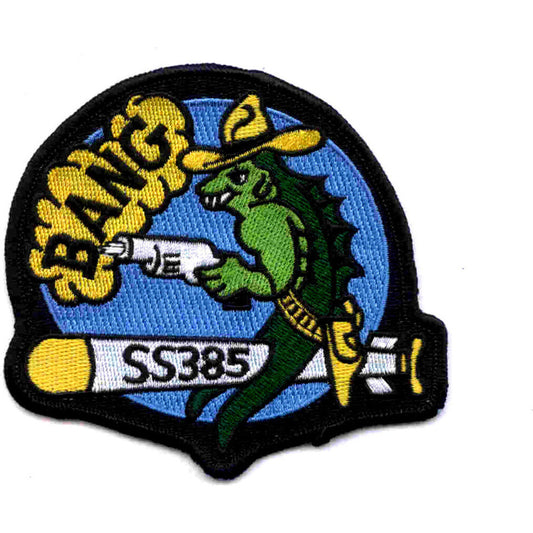 USS BANG SS 385 PATCH Green fish