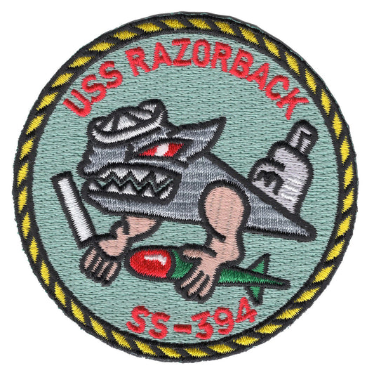 USS RAZORBAK SS 394 PATCH FISH