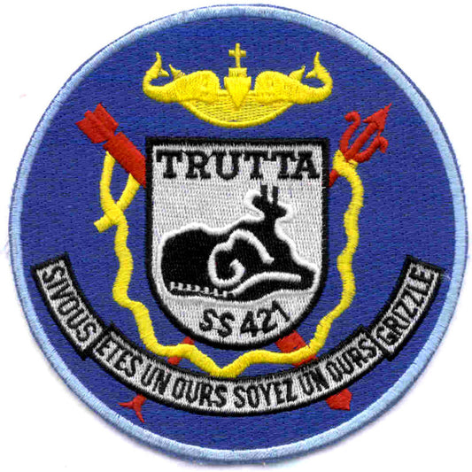 USS TRUTTA SS 421 PATCH