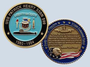 USS Patrick Henry SSBN 599 Challenge Coin