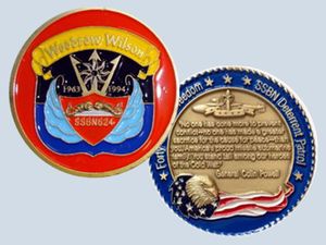 USS Woodrow Wilson SSBN 624 Challenge Coin
