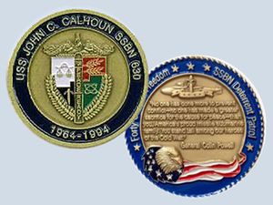 USS John C. Calhoun SSBN 630 Challenge Coin