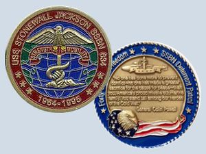 USS Stonewall Jackson SSBN 634 Challenge Coin