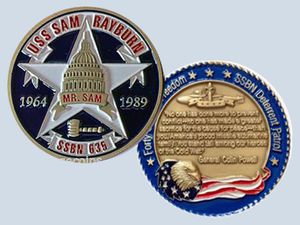 USS Sam Rayburn SSBN 635 Challenge Coin