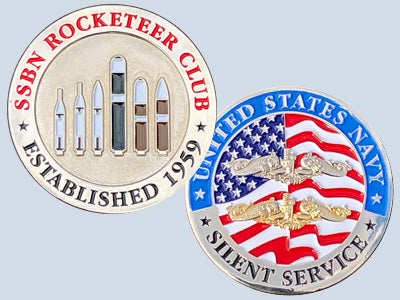 SSBN Rocketeer Club Challenge Coin